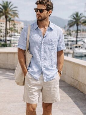 Thom Aaron Linen Button Up Shirt